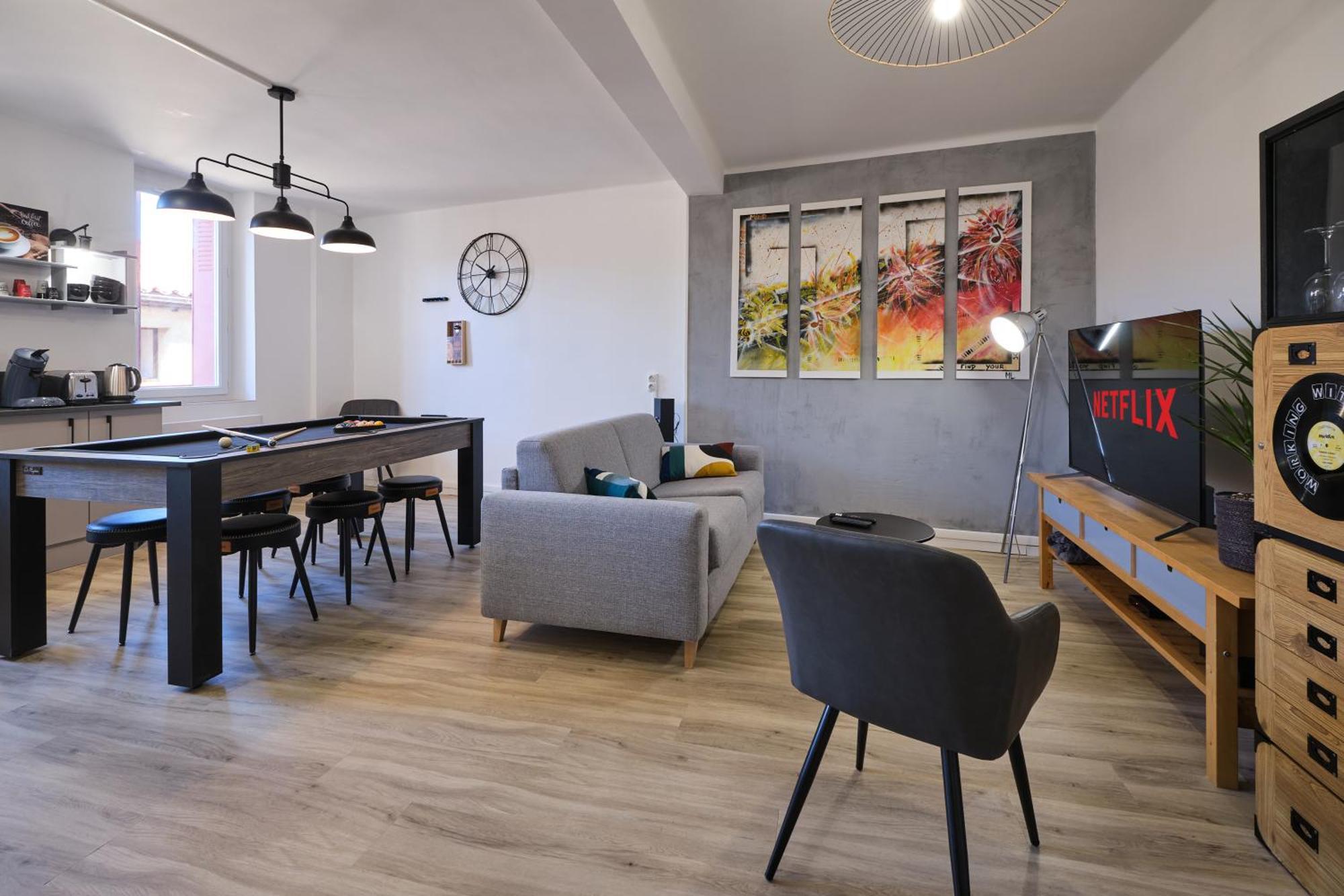 Magnifique*T4*Centre Ville*Wifi*Billard*Netflix* Limoux Esterno foto